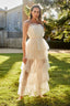 Written In The Stars Layered Tulle Maxi Dress Cream