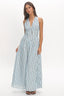 Cabana Stripe Maxi Dress Light Blue