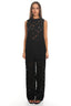 Belmara 3D Floral Lace Top Black