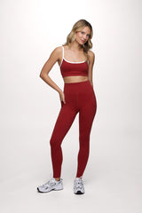 Motion Legging with Pocket | Scarlet