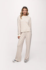 Boyfriend Stripe Tee | Sky Lemon Stripe