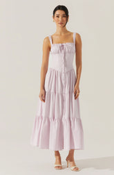 Lbruh Temperance Tiered Milkmaid Maxi Dress
