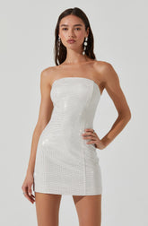 Lbruh Mira Rhinestone Mini Dress
