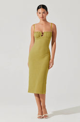 Lbruh Jaida Bustier Bodycon Midi Dress