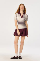 Inixyf Emmalee Mixed Media Polo Dress