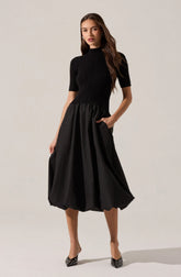Lbruh Caerlion Contrast Knit Midi Dress