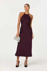 Lbruh Halley Rhinestone Embellished Maxi Dress