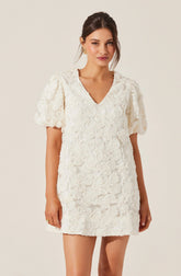 Lbruh Lakelyn Floral Embroidered Mini Dress