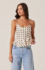 Inixyf Everli Cowl Neck Peplum Top