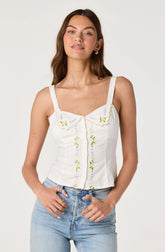 Inixyf Shaya Floral Embroidered Top