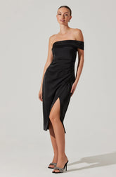 Lbruh Gwyneria Off Shoulder Midi Dress
