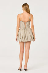 Inixyf Chasity Houndstooth Bustier Top