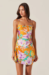 Lbruh Cerinthe Satin Floral Mini Dress