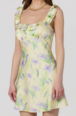 Inixyf Mara Floral Ruffle Mini Dress