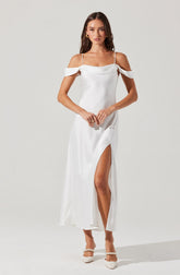 Lbruh Kitura Cold Shoulder Maxi Dress