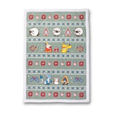 Pikachu, Fuecoco & Friends Pokémon Holiday Green Throw Blanket