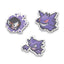 Gastly, Haunter & Gengar Pokémon Pixel Pins (3-Pack)
