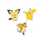 Pichu, Pikachu & Raichu Pokémon Pins (3-Pack)