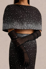 Zyana | Black Mesh Gloves