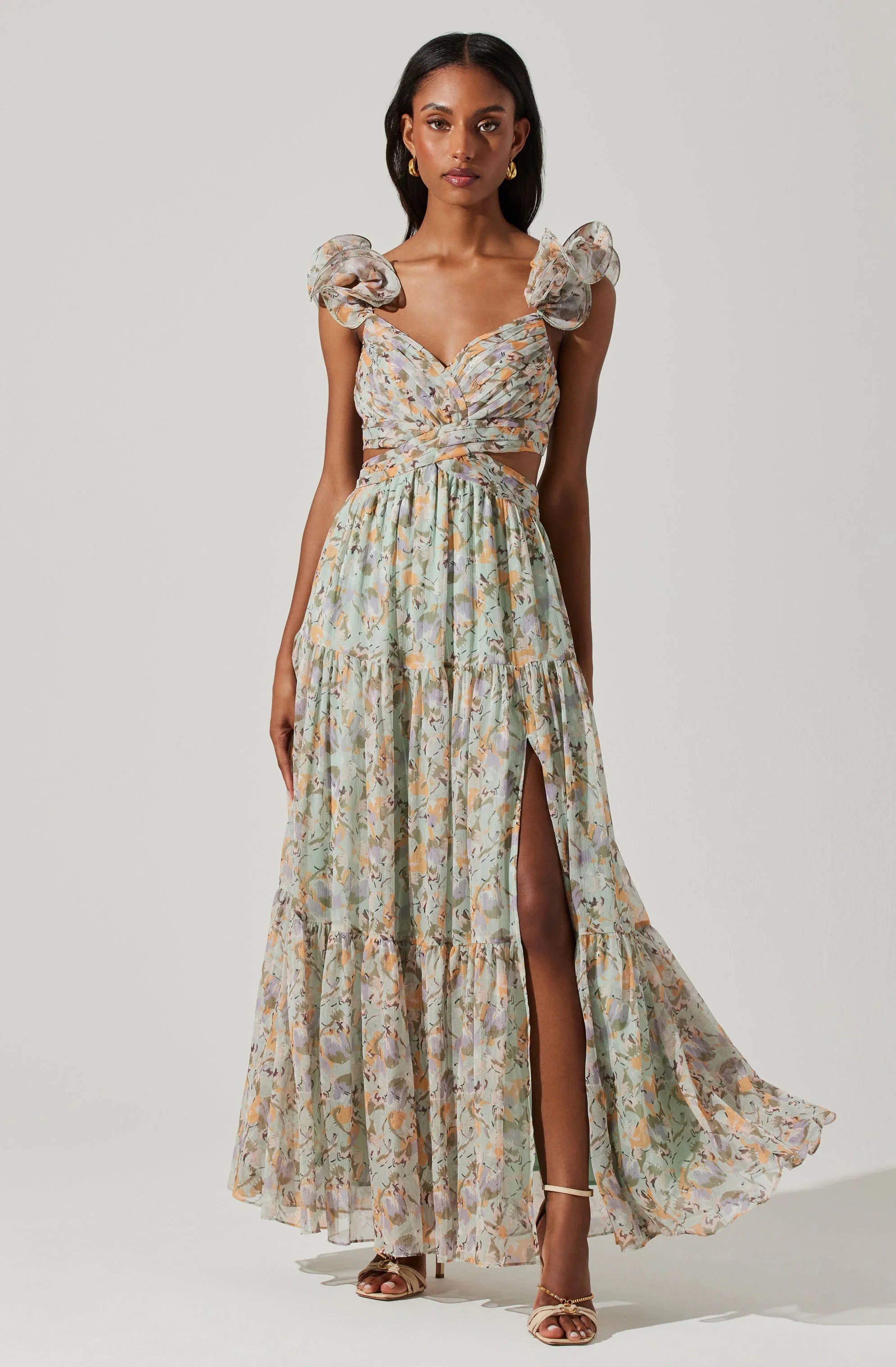 Lbruh Fritillaria Floral Maxi Dress