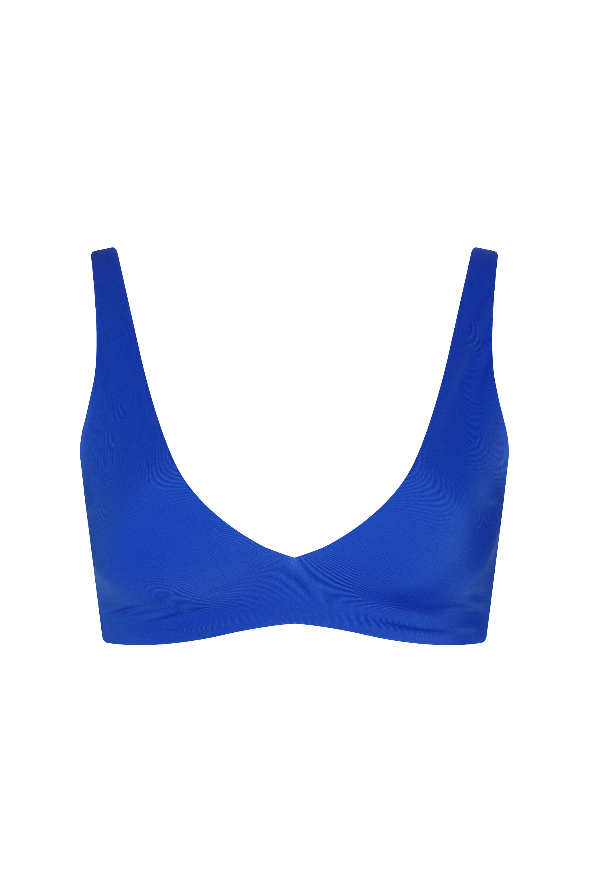 Plunge Bikini Top | Smooth Blueberry