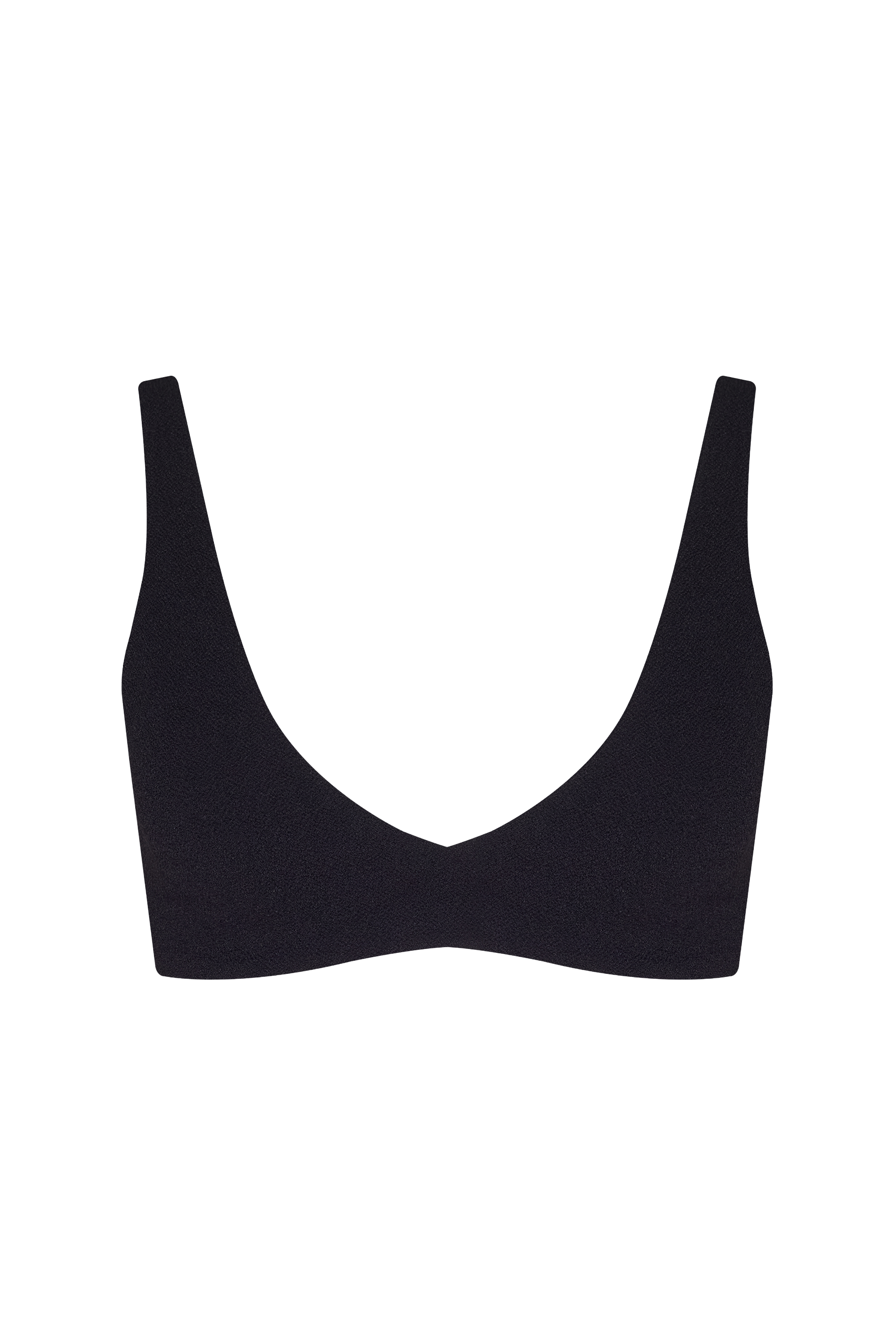 Plunge Bikini Top | Crispy Black