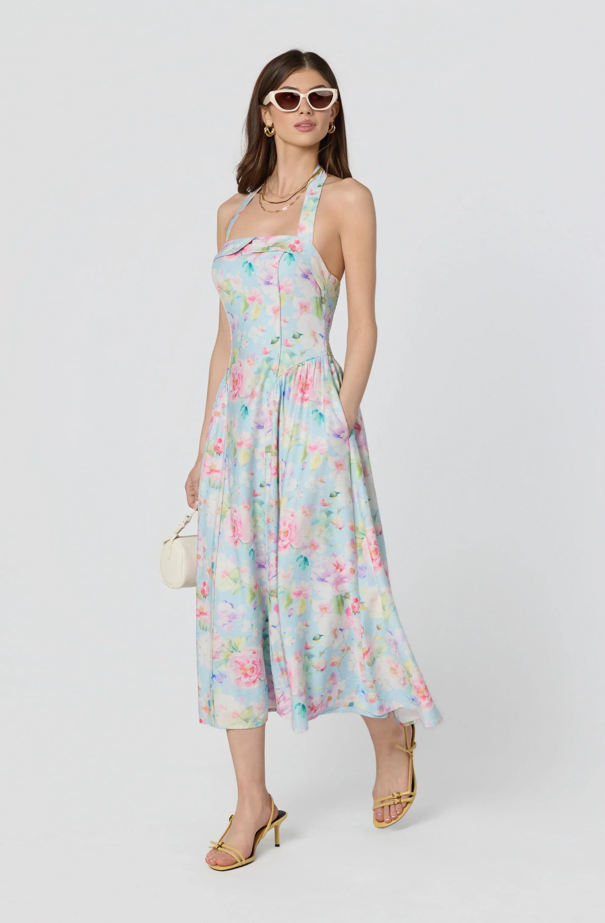 Inixyf Marianna Halter Midi Dress
