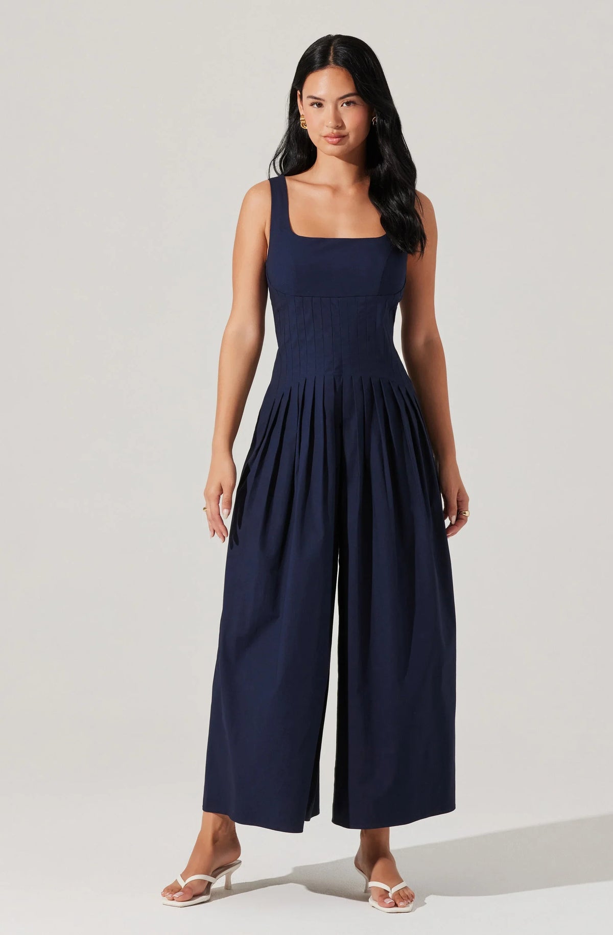 Lbruh Aeryn Pleated Wide Leg Jumpsuit