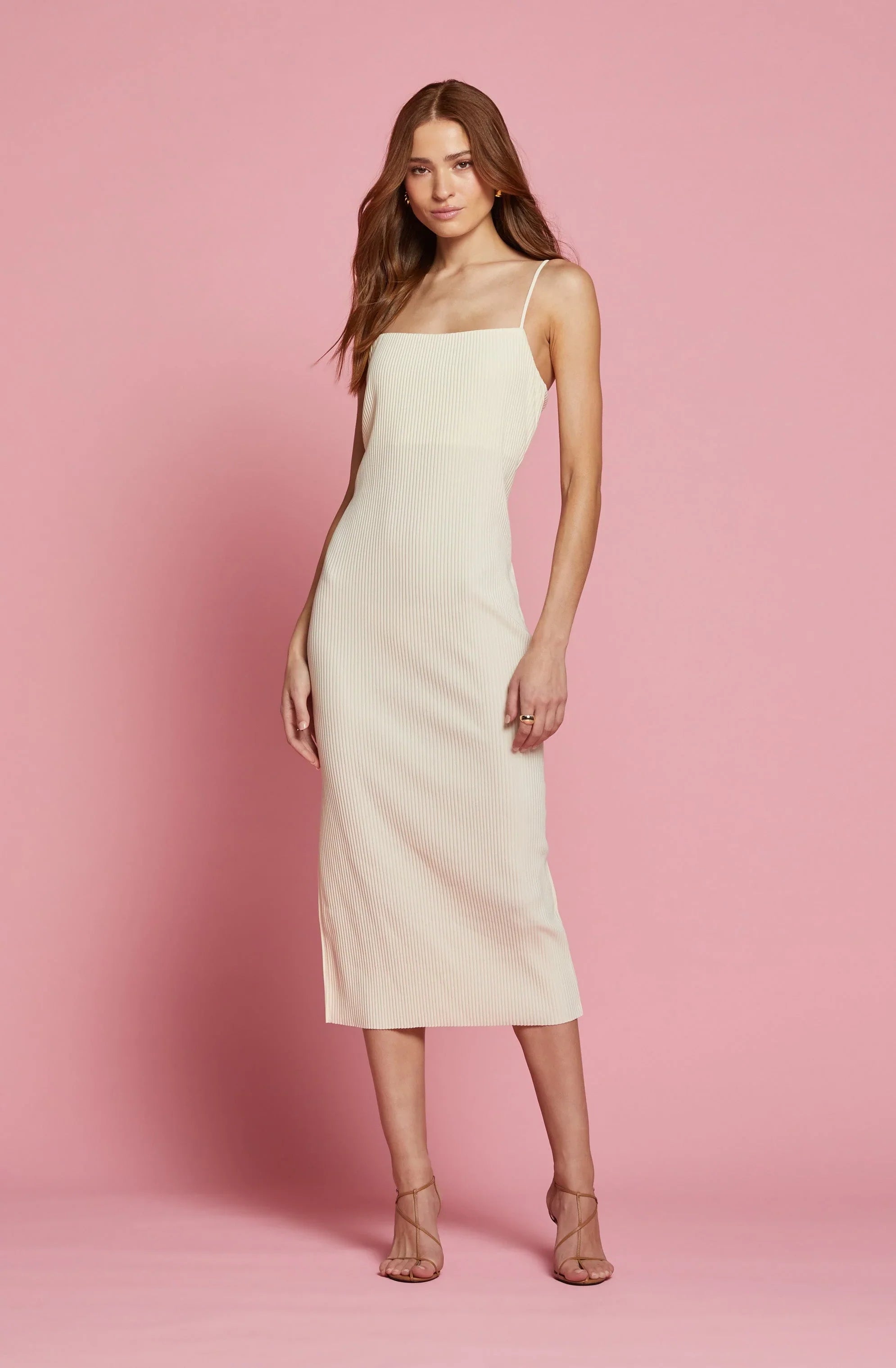 Lbruh Ribbed Midi Dress & Shrug Set