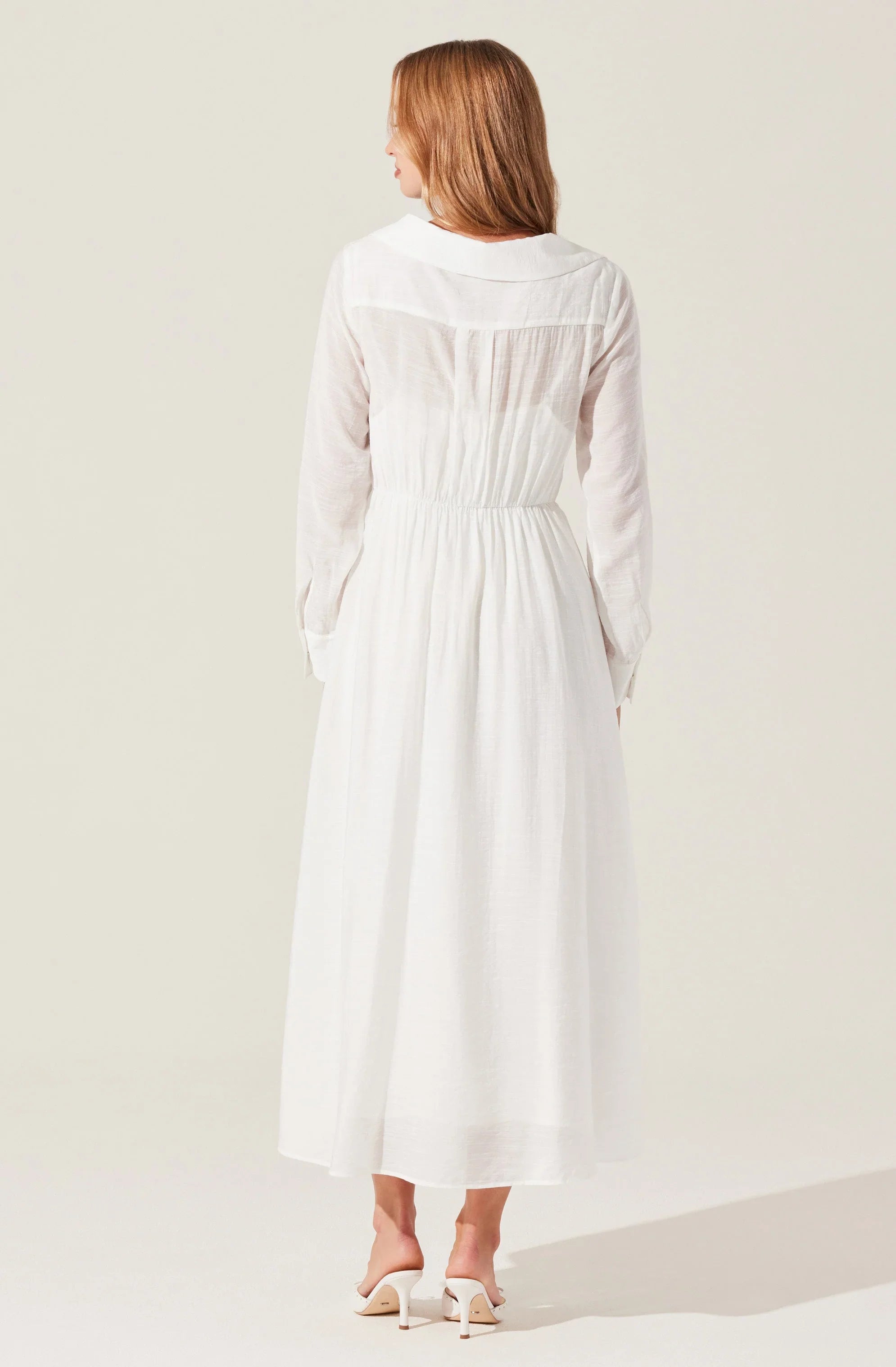 Lbruh Diell Pleated Midi Dress
