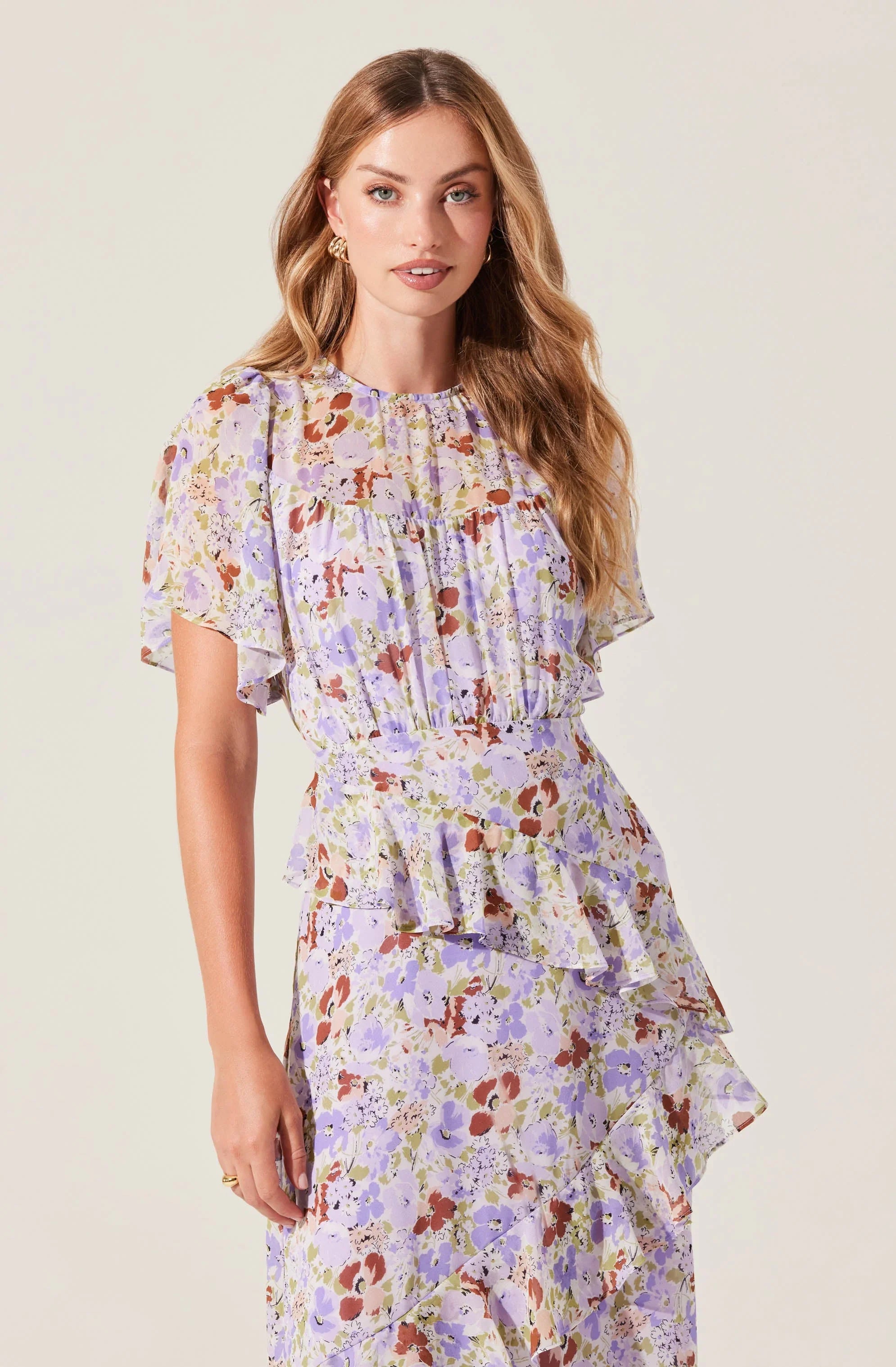 Lbruh Floramae Floral Ruffle Dress