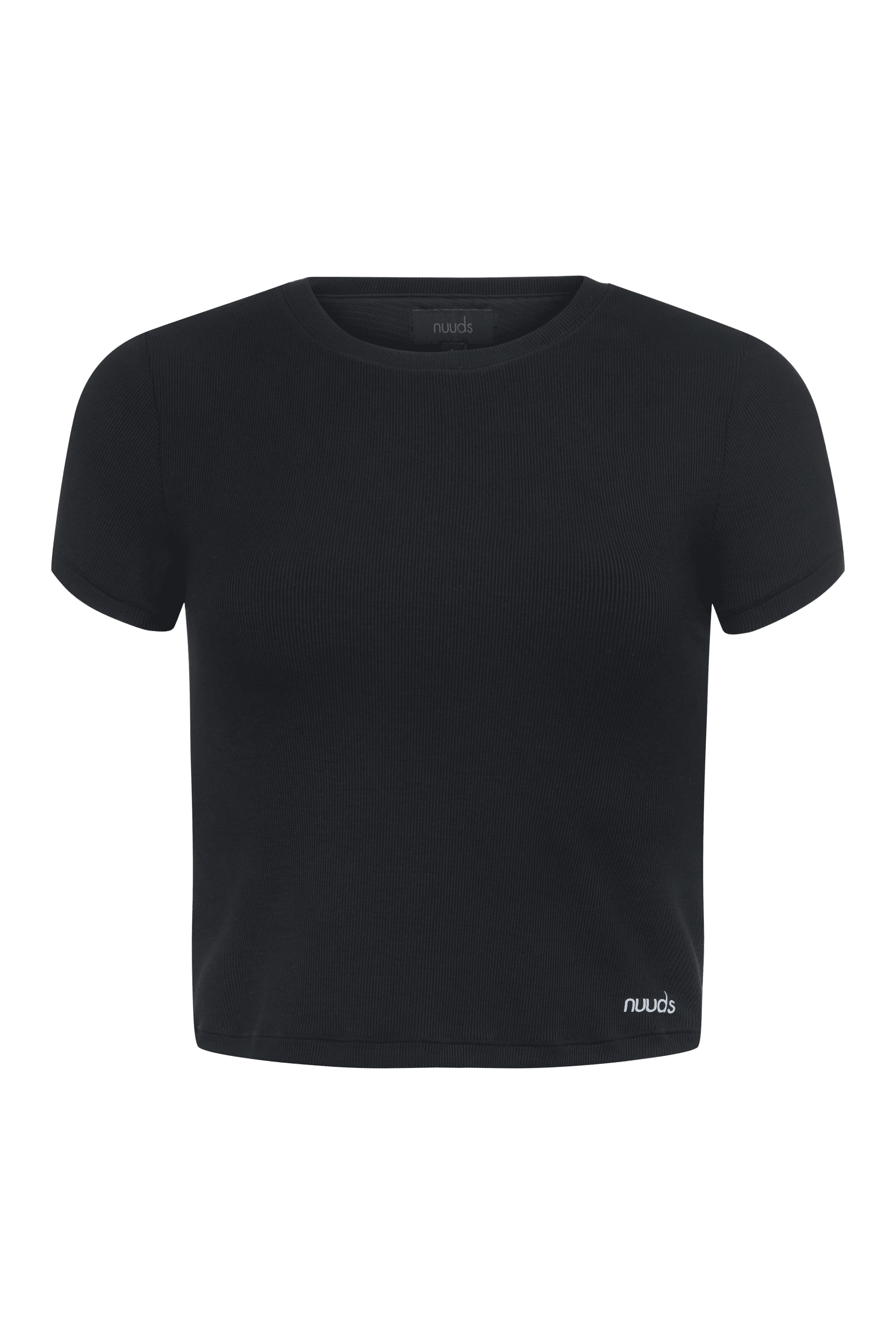 Sporty Rib Bra Tee | Black