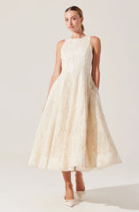 Lbruh Lillemor 3D Textured Midi Dress
