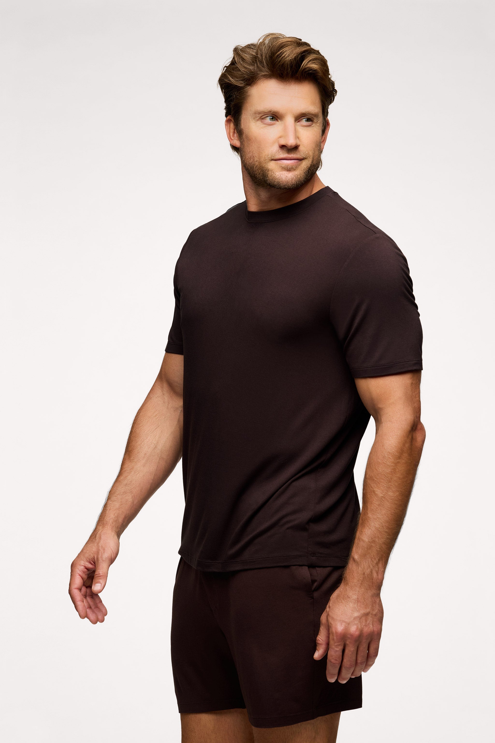 Men's Pajama Short Set | Espresso