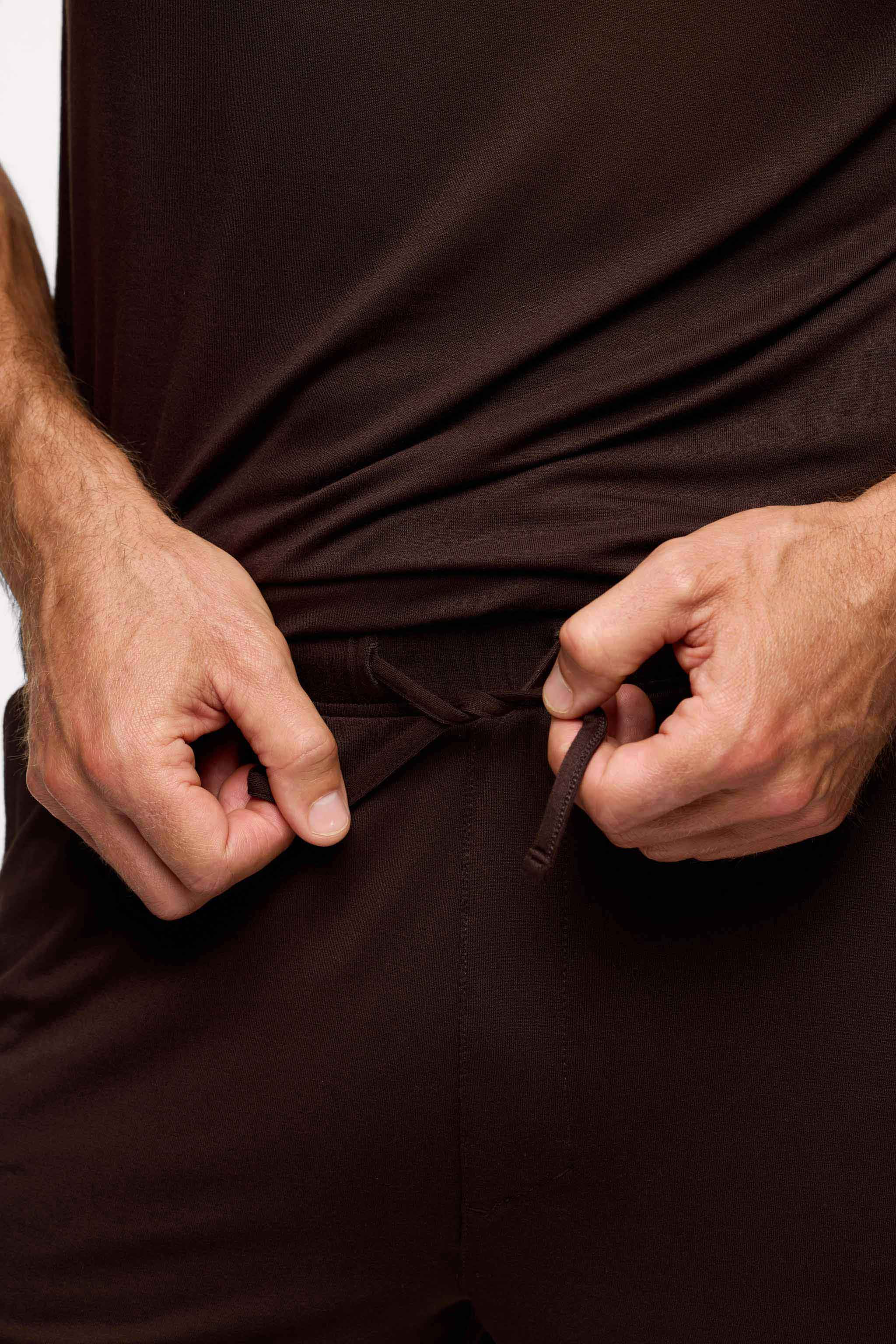 Men's Pajama Short Set | Espresso