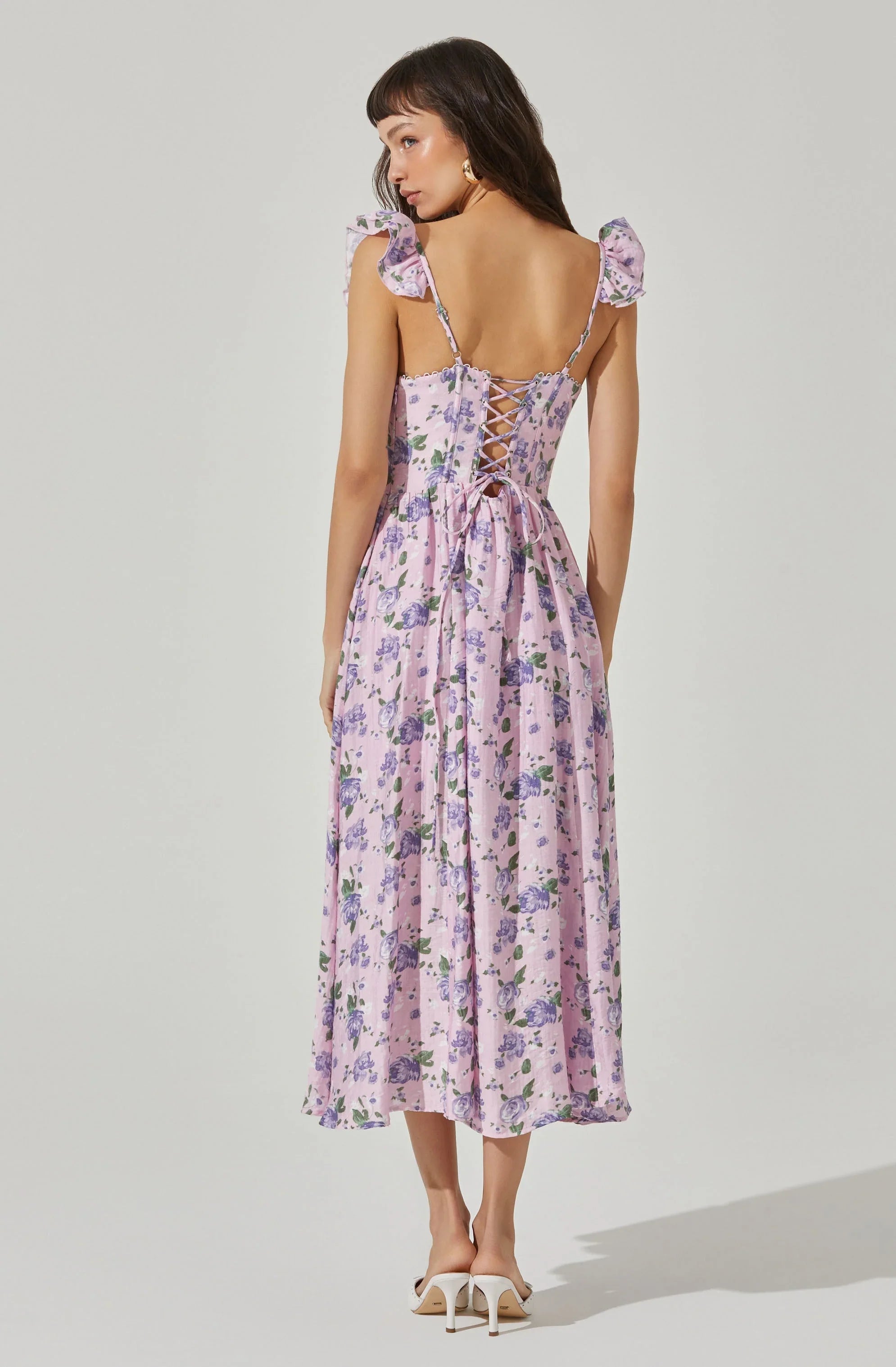 Inixyf Wedelia Floral Midi Dress