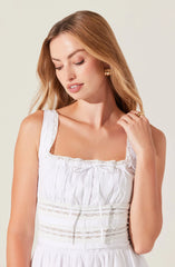 Lbruh Melaine Lace Trim Mini Dress