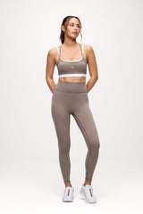 Motion Piped Legging with Pocket | Cocoa