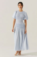 Lbruh Theoni Smocked Asymmetric Dress