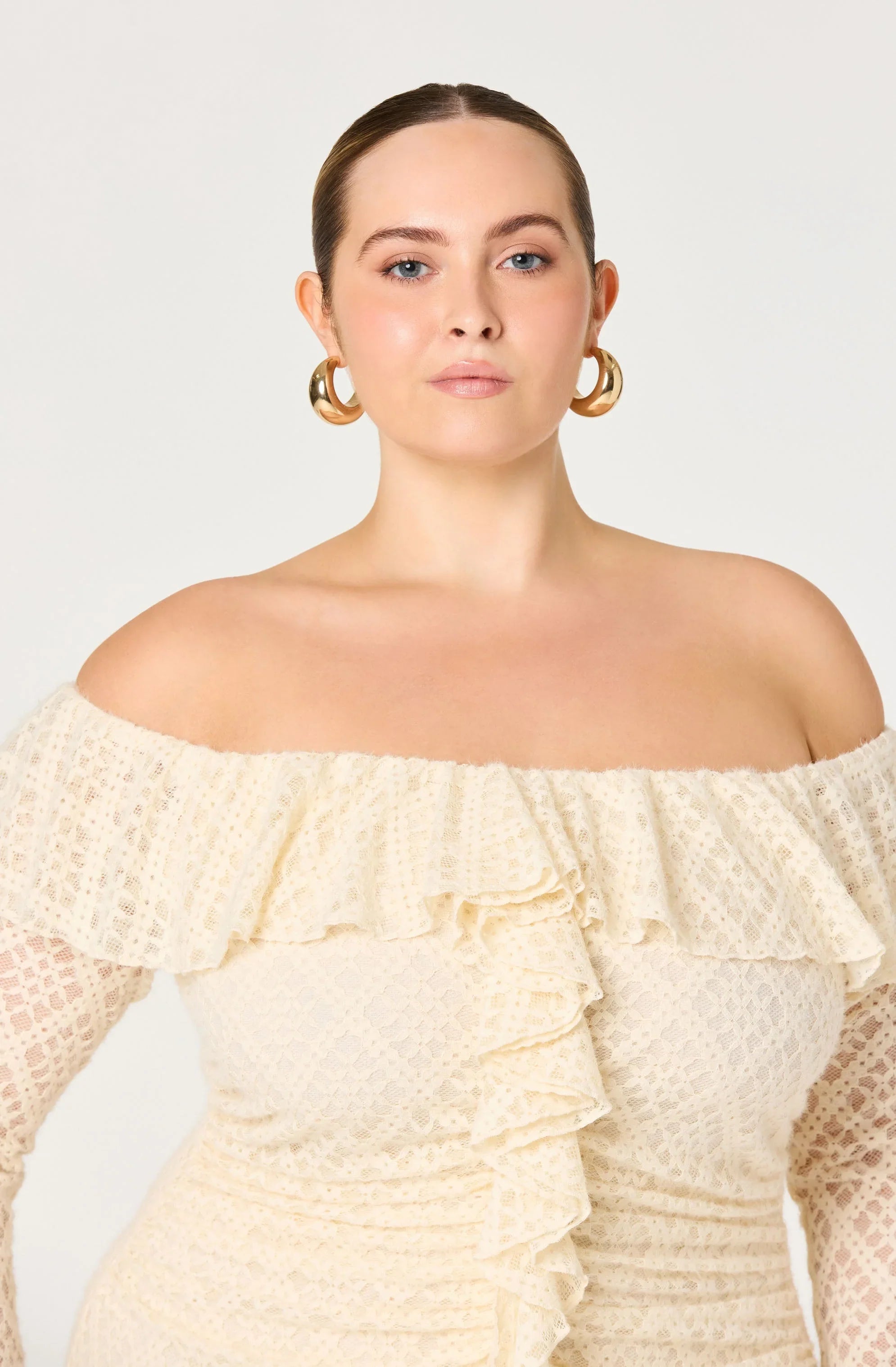 Lbruh Dorian Ruffle Off Shoulder Dress