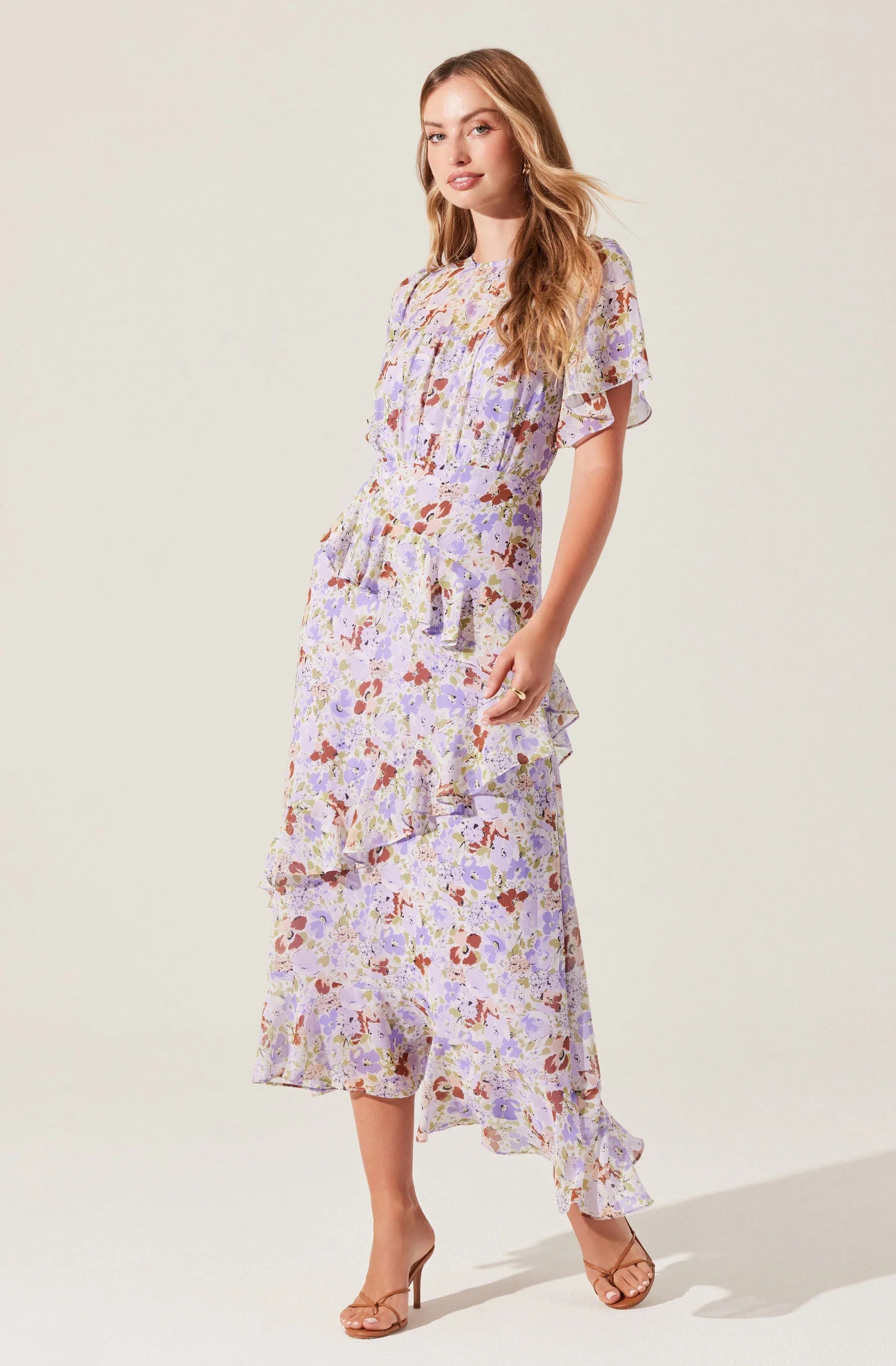 Lbruh Floramae Floral Ruffle Dress