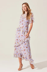 Lbruh Floramae Floral Ruffle Dress