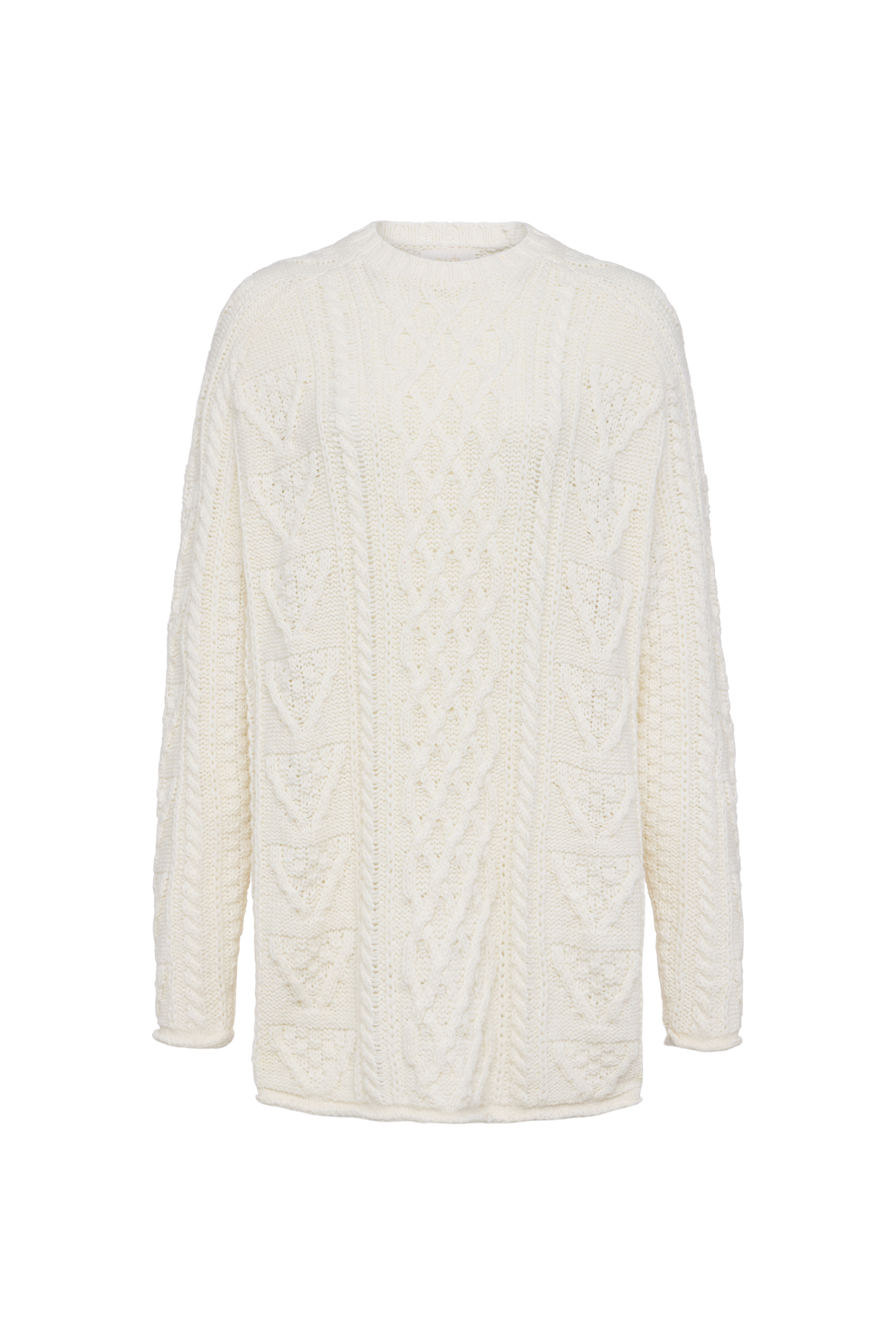 Heritage Cable Sweater | Pearl