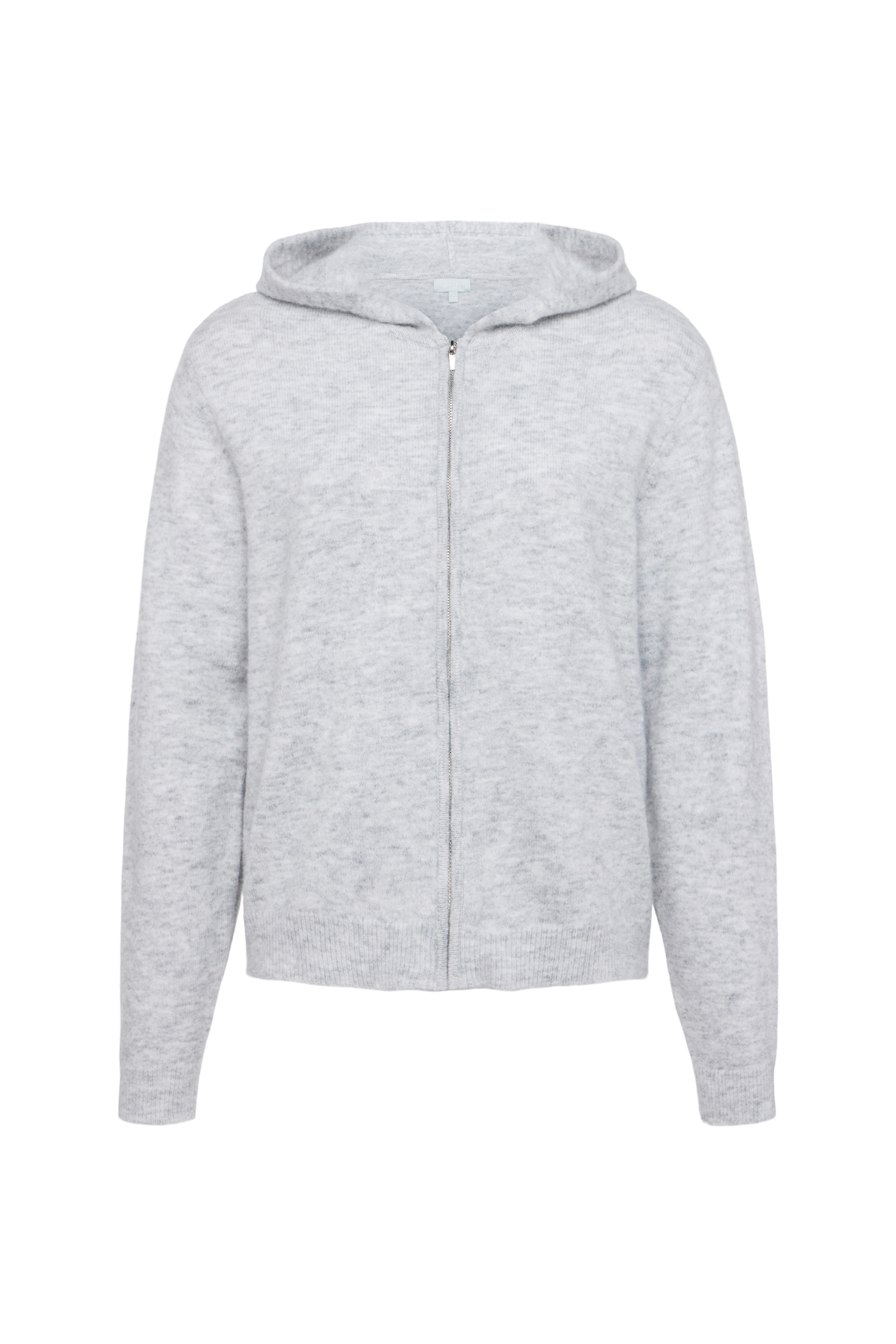 Cozy Knit Zip-Up Cardigan | Heather Grey