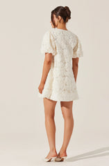 Lbruh Lakelyn Floral Embroidered Mini Dress