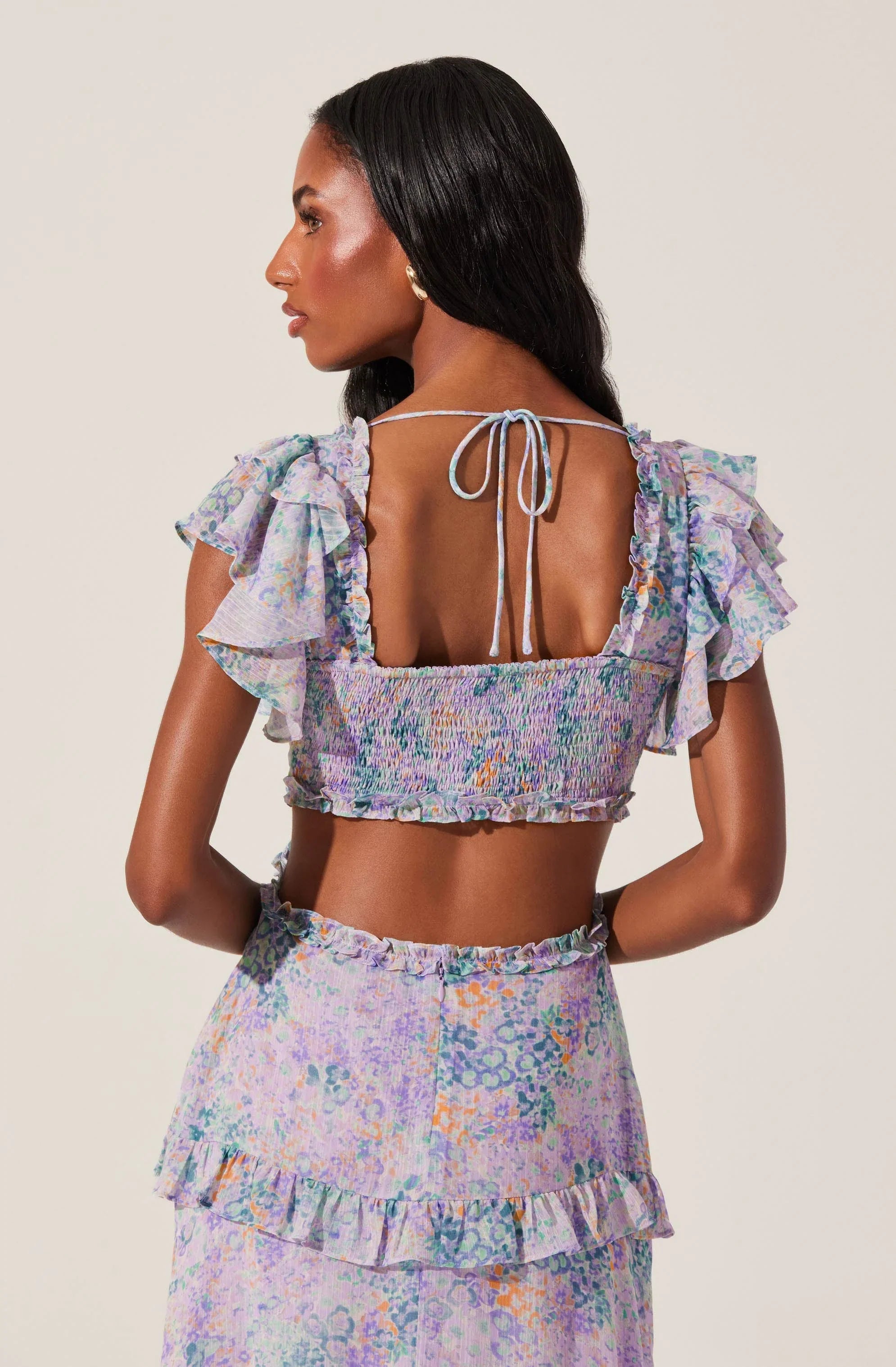 Lbruh Mable Floral Tiered Ruffle Maxi Dress