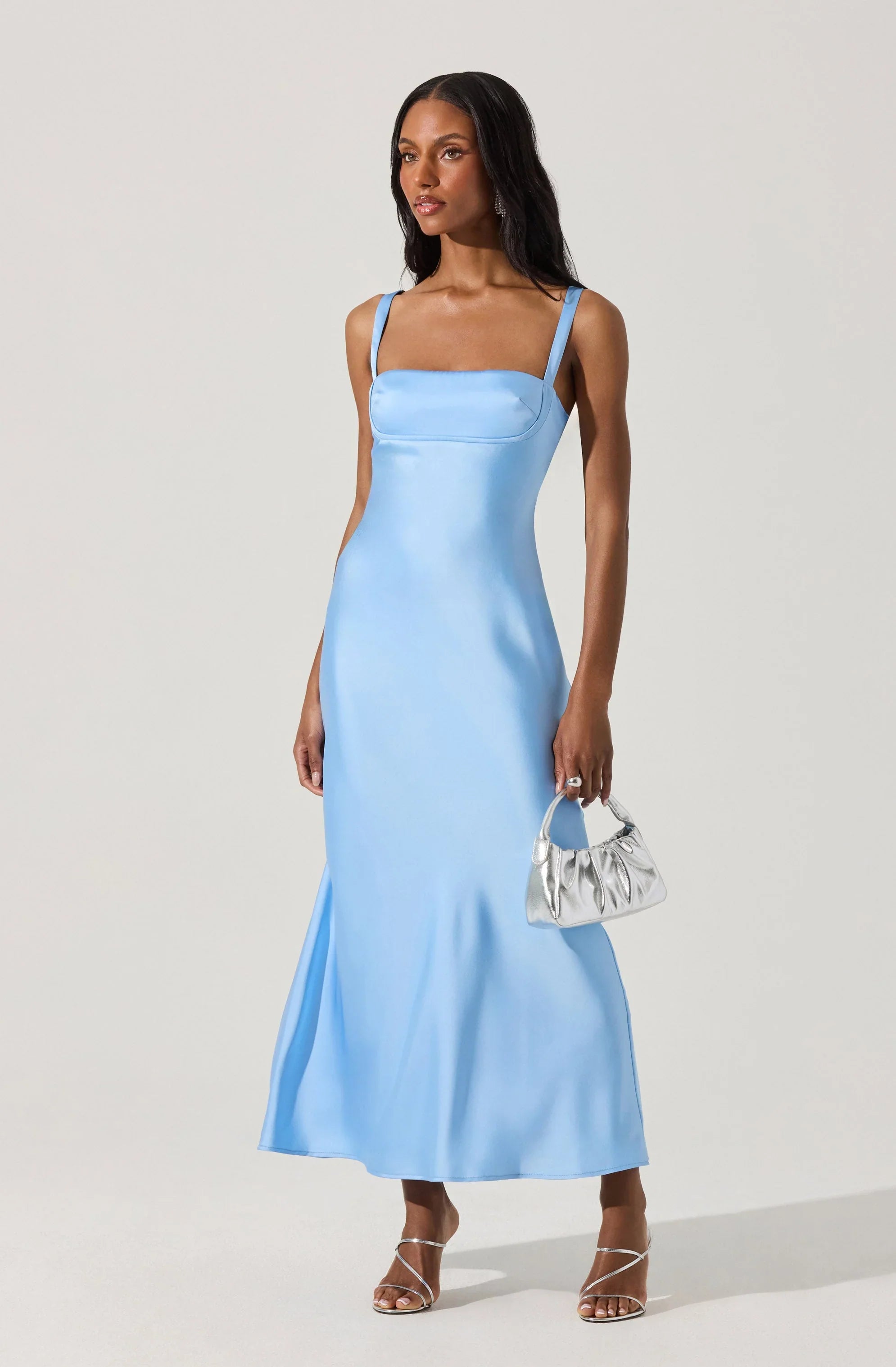 Inixyf Stacie Satin Maxi Dress