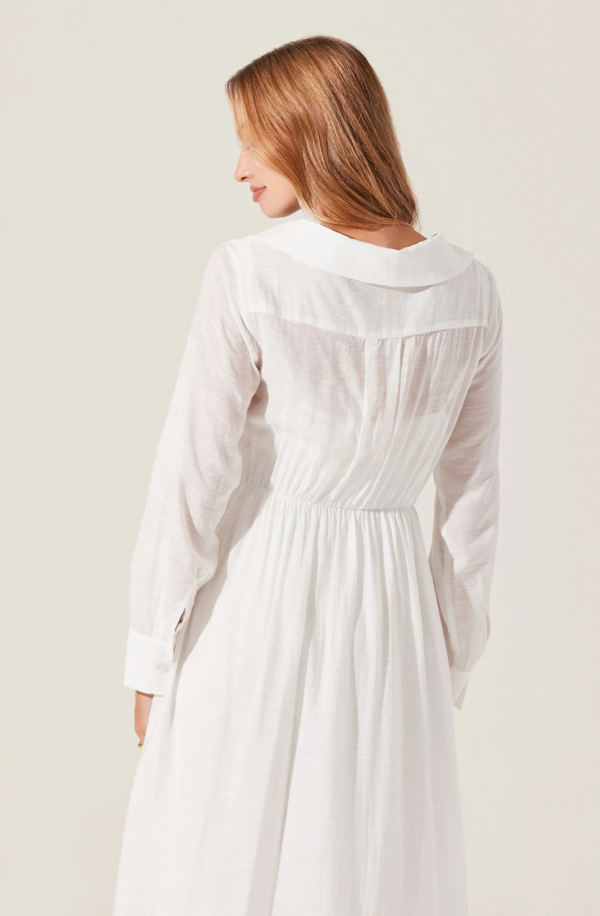 Lbruh Diell Pleated Midi Dress
