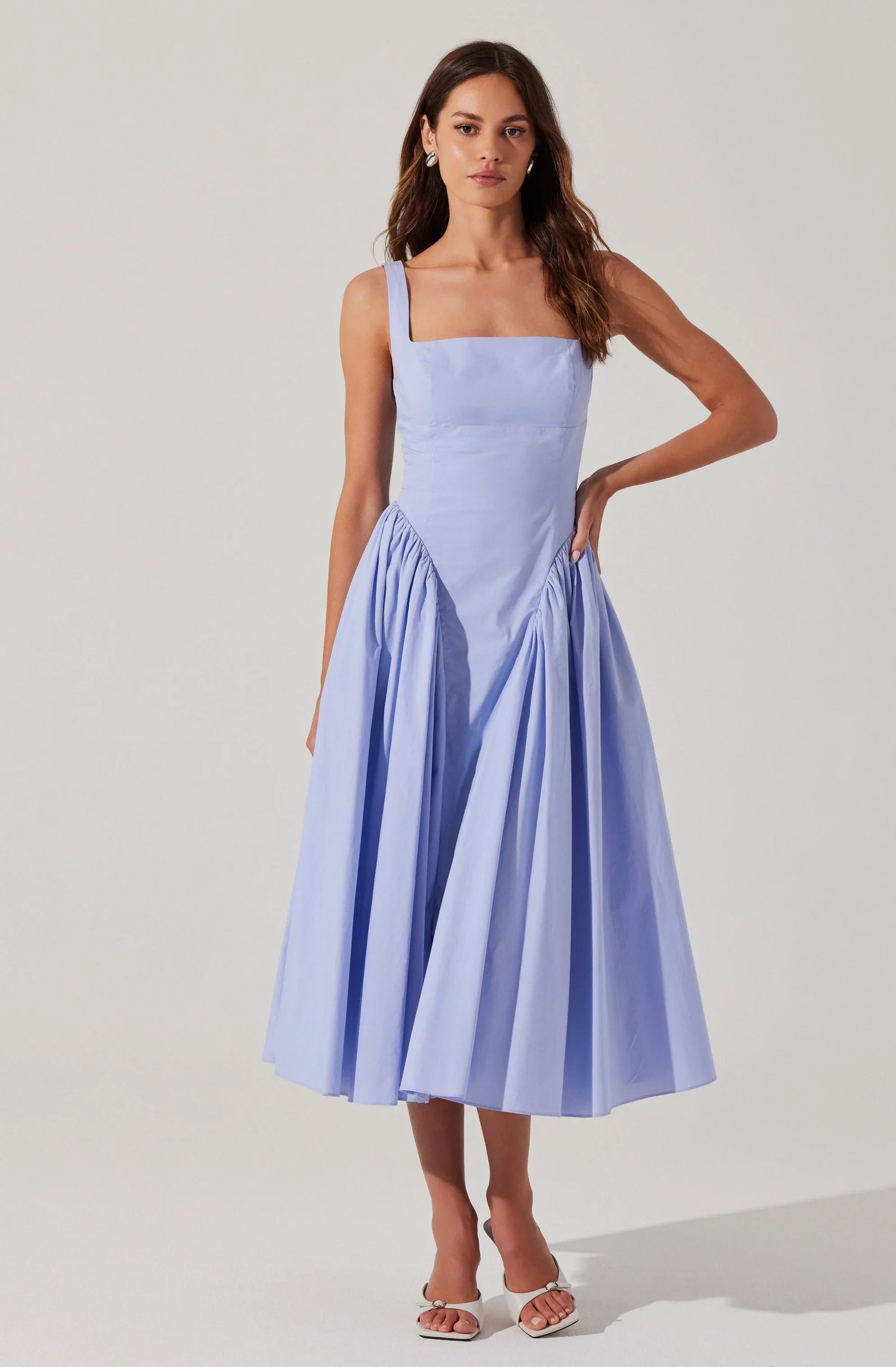 Lbruh Vinya Poplin Drop Waist Dress
