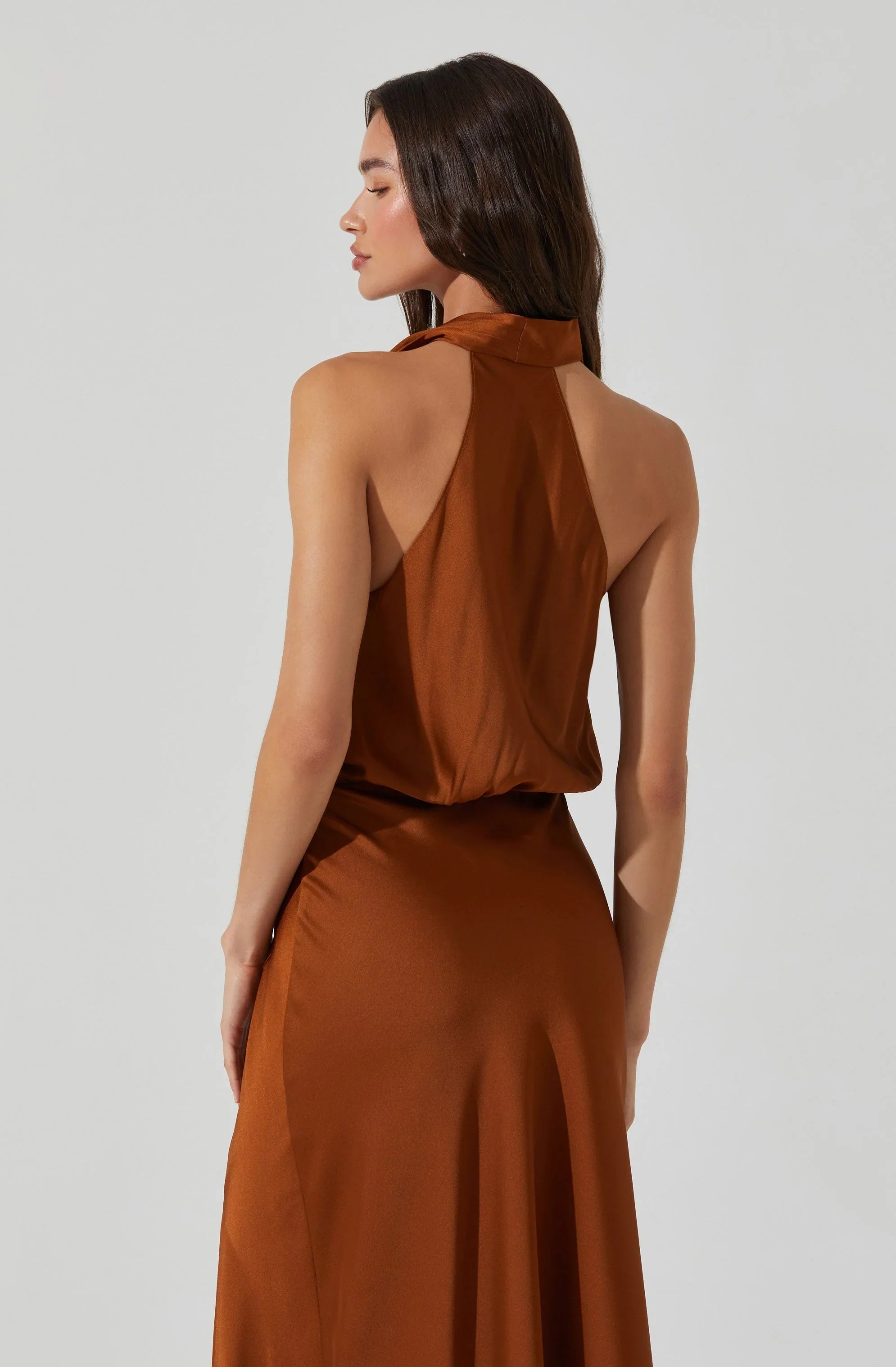 Lbruh Jelyn Satin Midi Dress